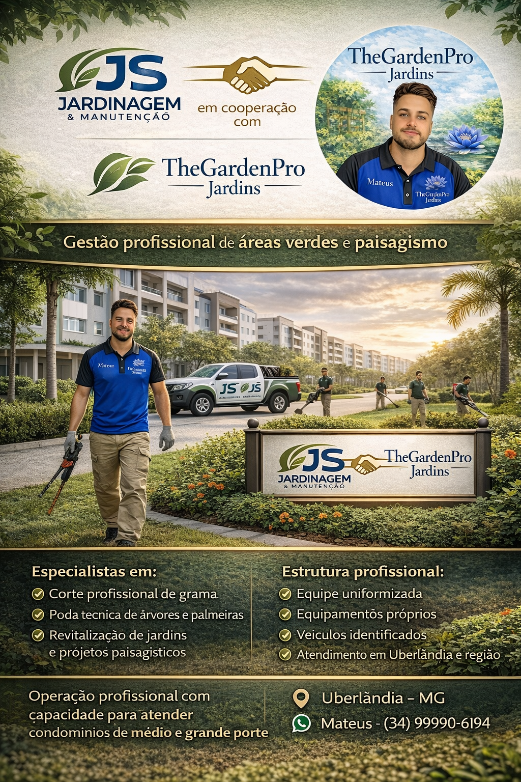 Flyer The Gardens Pro e JS